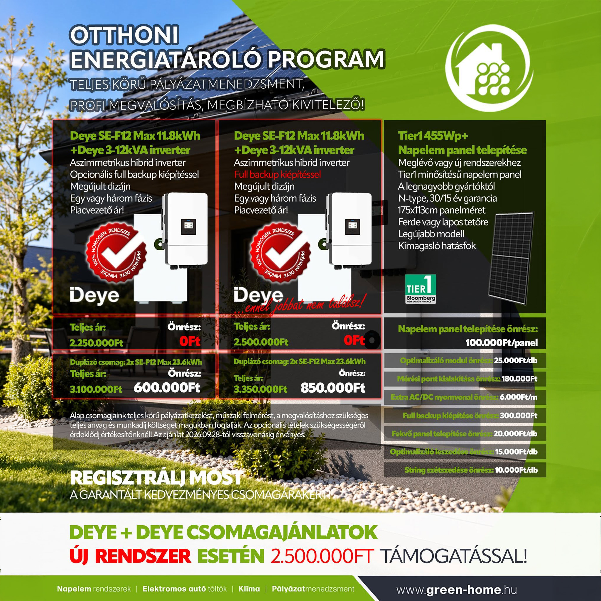 Green-Home Deye SE-F12 Max OETP csomagajánlat, első kép